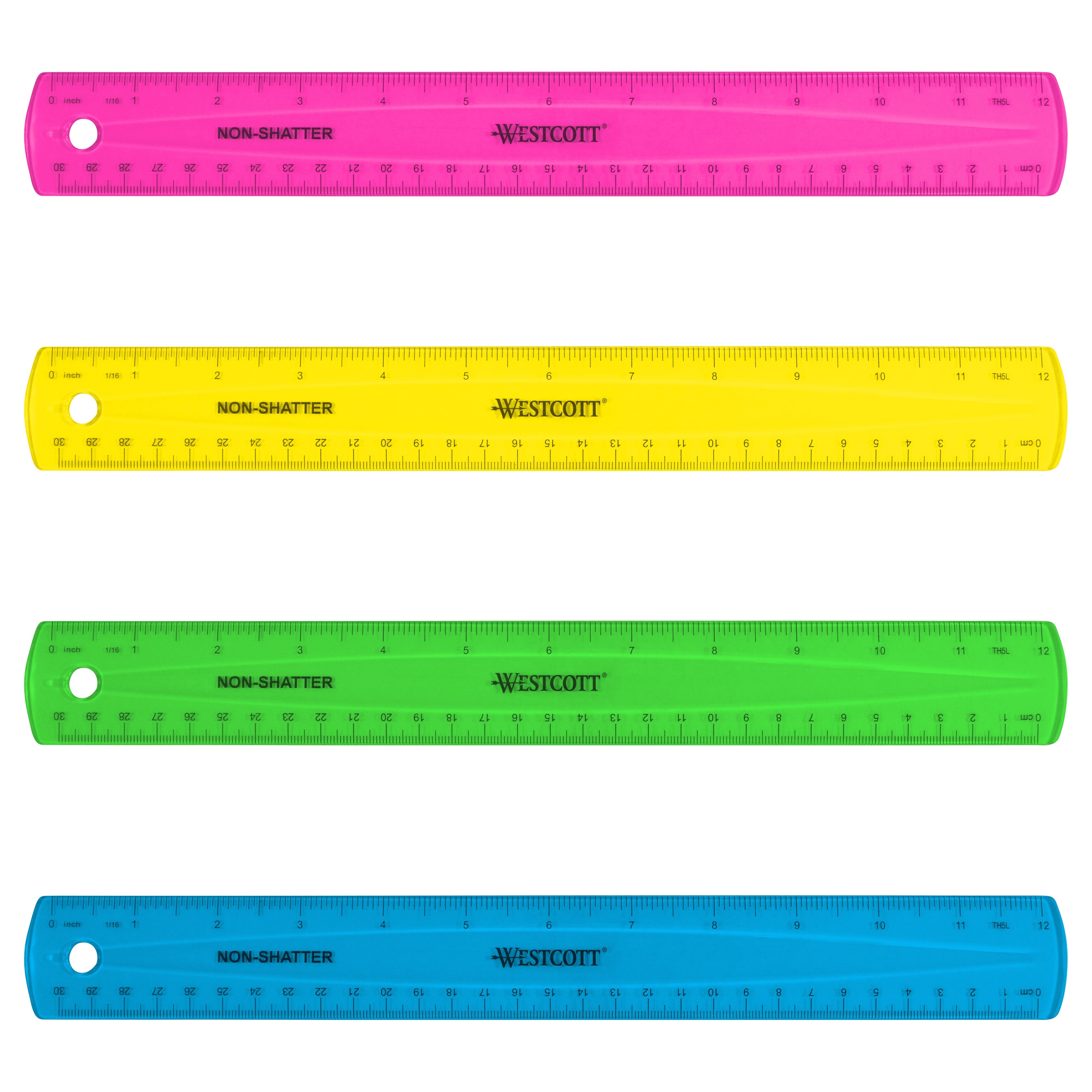 Assorted Ruler Plastic Rulers – westcottbrand
