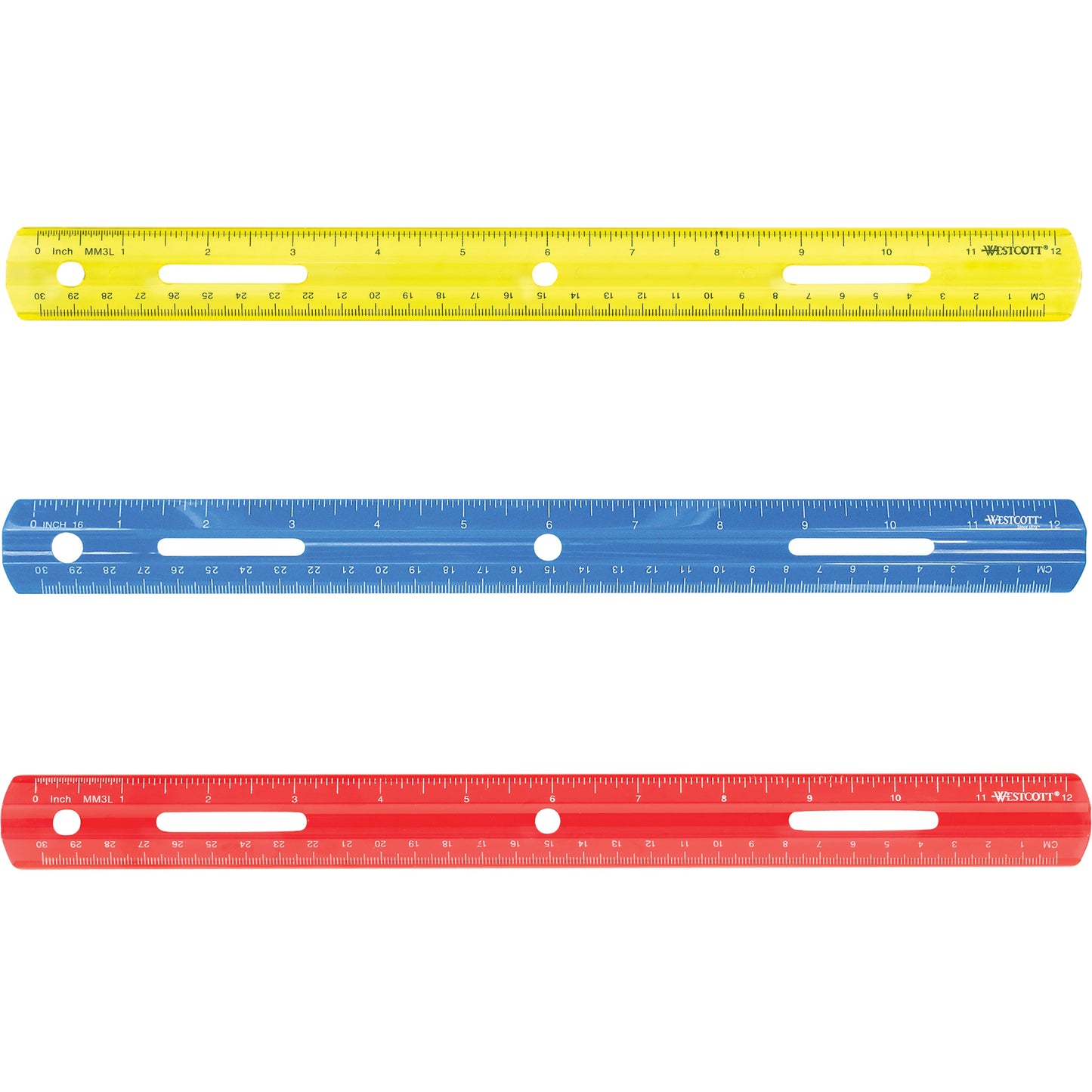 Westcott 12’’ Translucent Ruler (10526) - World’s Favorite Scissors
