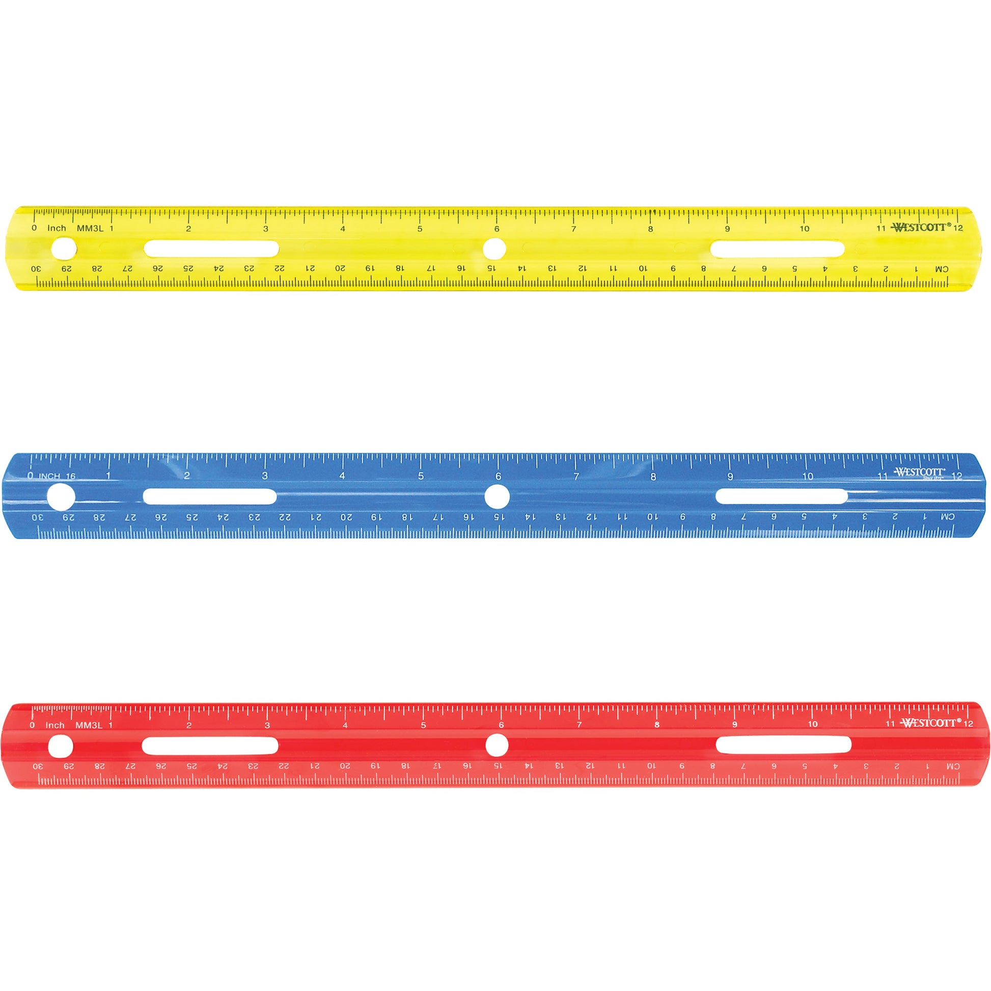 Westcott 12’’ Translucent Ruler (10526) - World’s Favorite Scissors