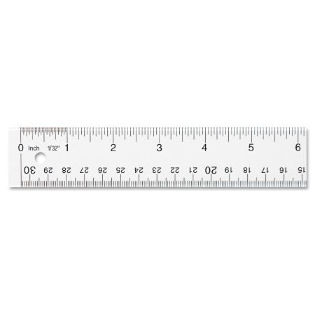 Westcott 12’’ Transparent Acrylic Ruler Clear (10562)