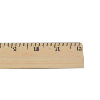 Westcott 12’’ Wood Ruler With Single Metal Edge (10381)