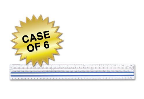 Westcott 15’’ Data Processing Magnifying Ruler Clear (40711) - 6