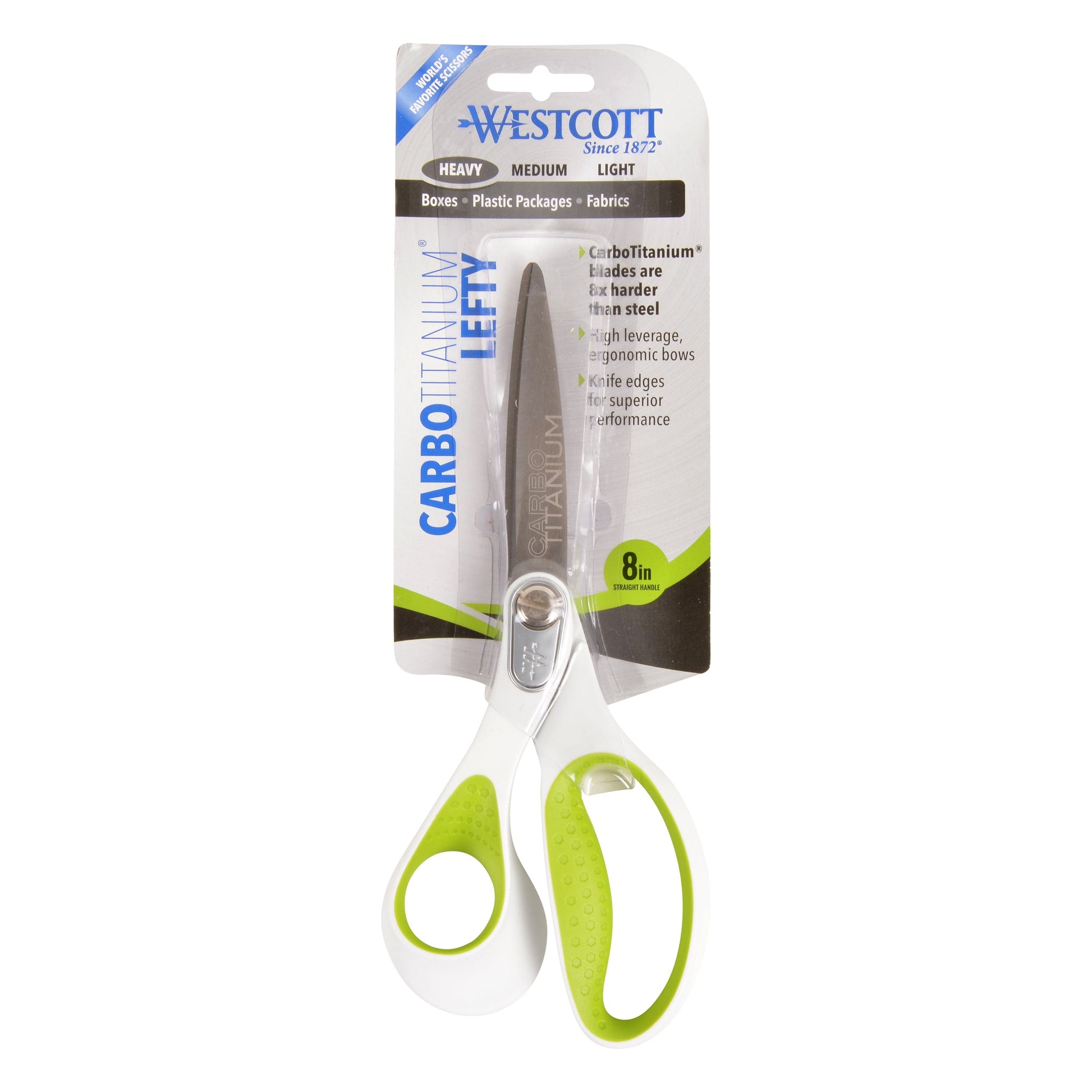 Westcott 16935 Lefty Heavy Duty CarboTitanium Bonded 8’’ Straight Scissors (16935)