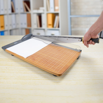 Westcott 18’’ Trimair Guillotine Trimmer Wood Base - World’s Favorite Scissors