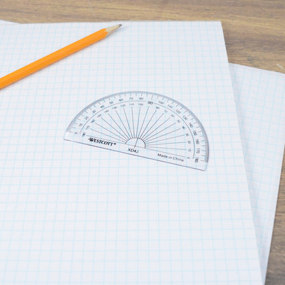 Westcott 180° Protractor 4-Inch (12925) - World’s Favorite Scissors