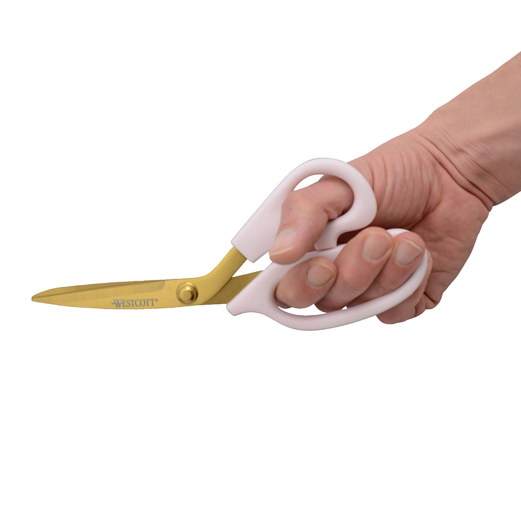 Westcott 2 Pack 8in/5in All Purpose Kitchen Shears and Snip, Pink
