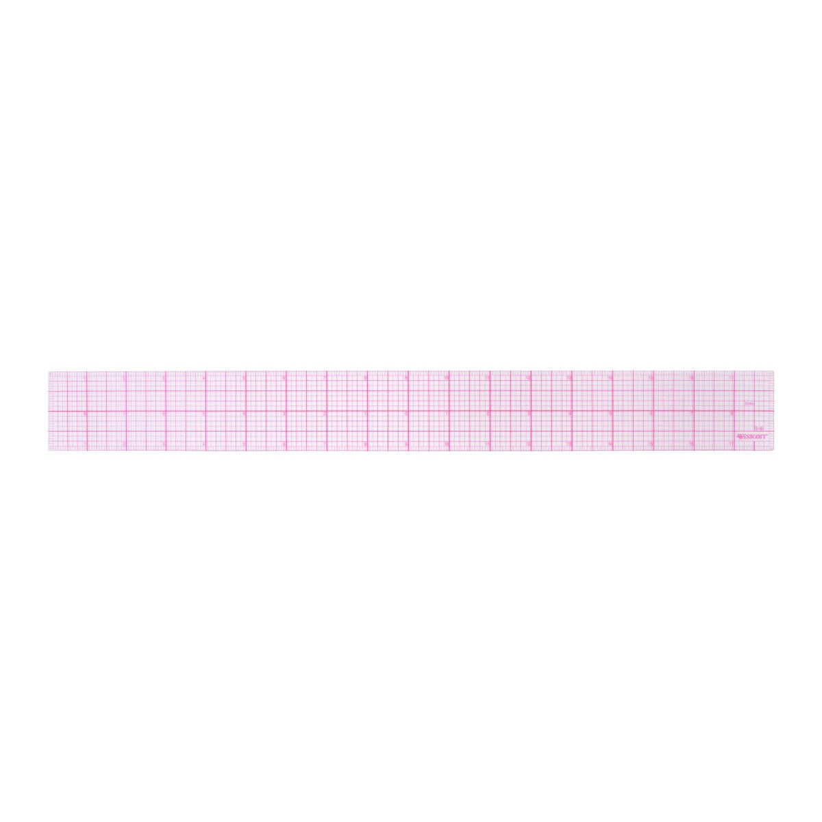 Westcott 2’’ x 18’’ 8ths Graph Beveled Ruler (B-85M)