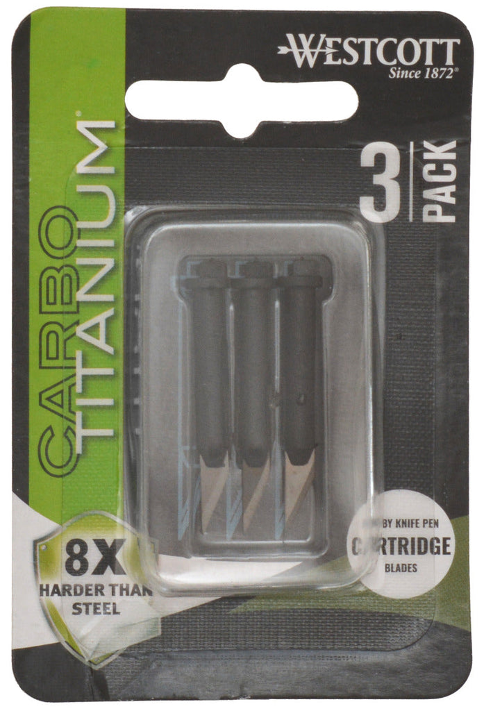 Westcott 3-Pack CarboTitanium® Fine Point Cartridges (17318