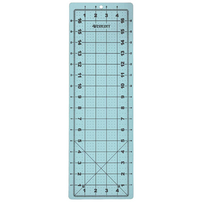 Westcott 3-Piece Craft Set - 45mm Rotary Cutter for Fabric Cutting Mat and Ruler (14798)