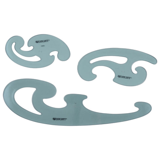 Westcott 3 Piece French Curve Set (KT-8)