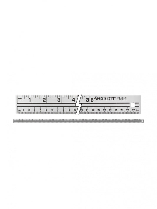 Westcott 39’’/100 cm Aluminum Yard/Meter Stick (YMS-1)