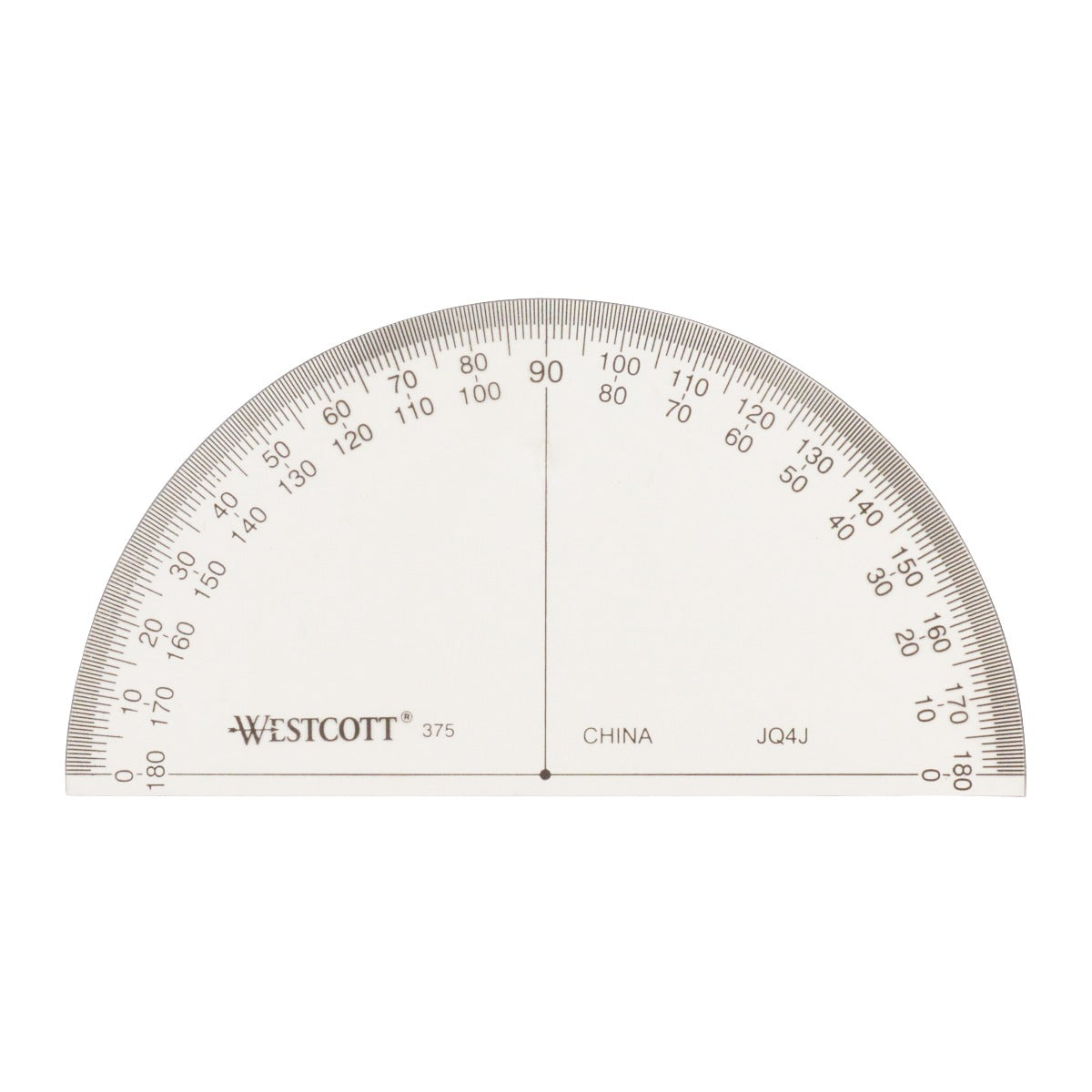 Westcott 4’’ 180° Semi-Circular Protractor (375)