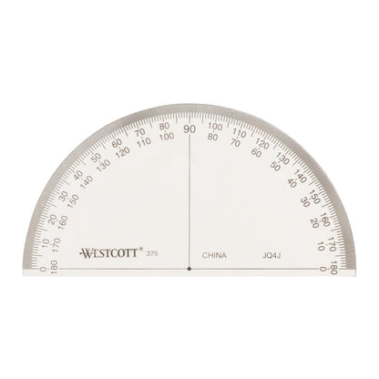 Westcott 4’’ 180° Semi-Circular Protractor (375)