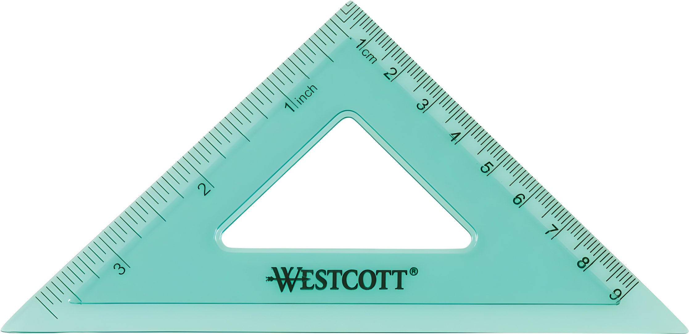 Green Math Tools Westcott 4 Piece Flexible Math Tools Set, Assorted Colors, Green/Clear ...