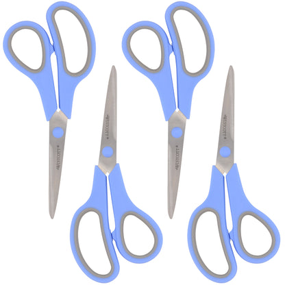 Westcott 40pc Sidekick 8’’ All Purpose Scissors with Soft Handle 4pk (68066-Parent) - World’s Favorite
