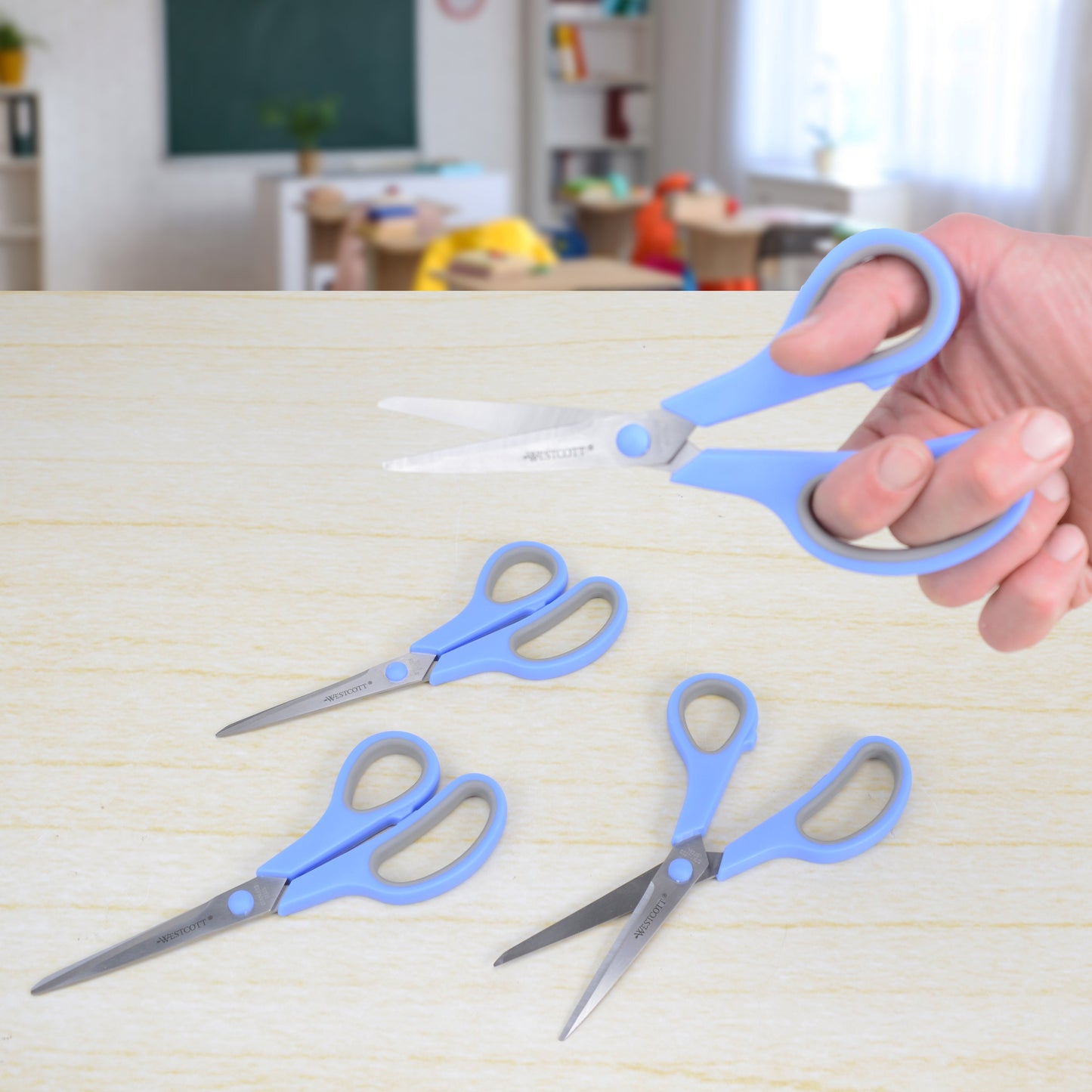 Westcott 40pc Sidekick 8’’ All Purpose Scissors with Soft Handle 4pk (68066-Parent) - World’s Favorite
