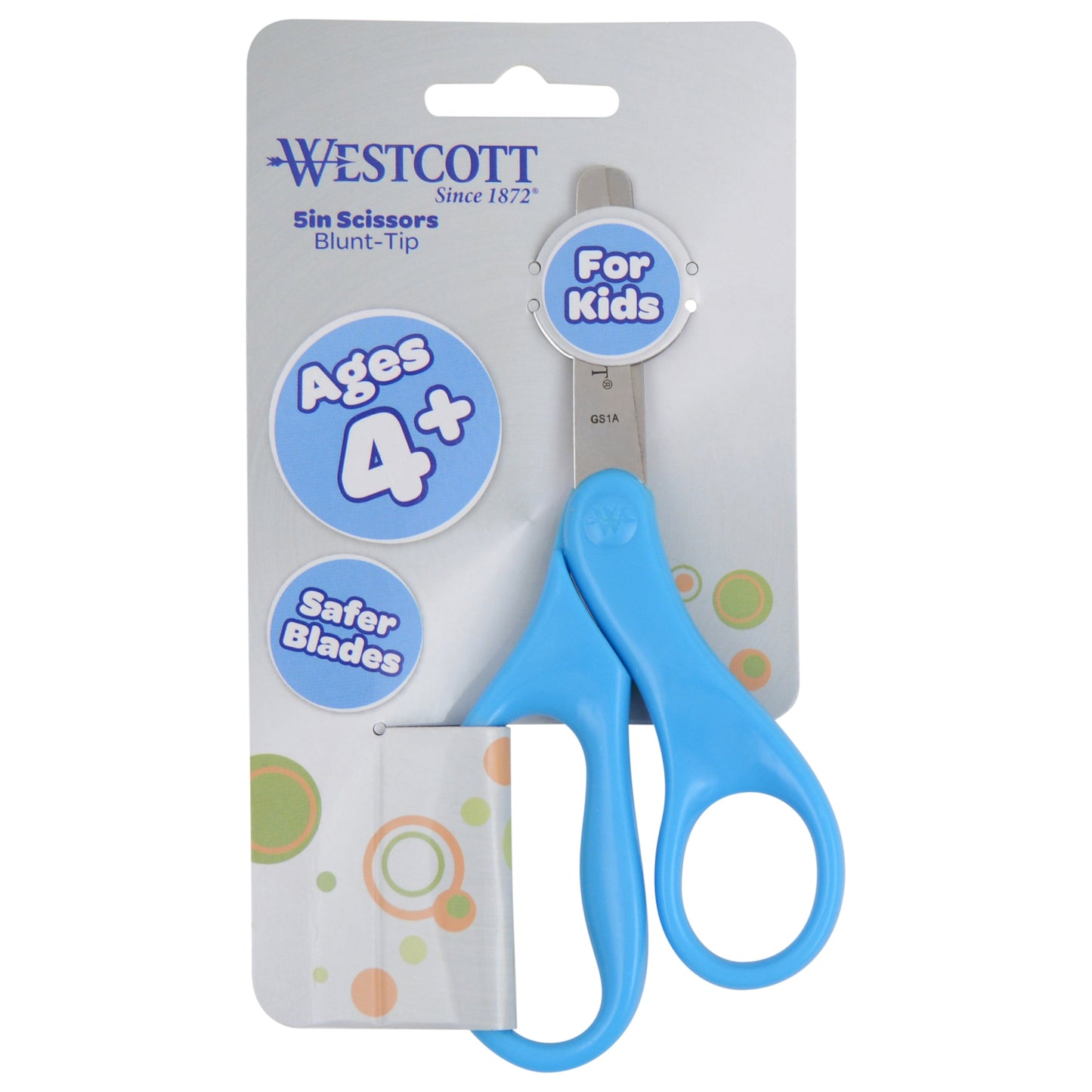 Westcott 5’’ Blunt-Tip Scissors for Kids Ages 4-7 - School or Crafting - Back to Supplies - Red Blue (17301-PARENT)