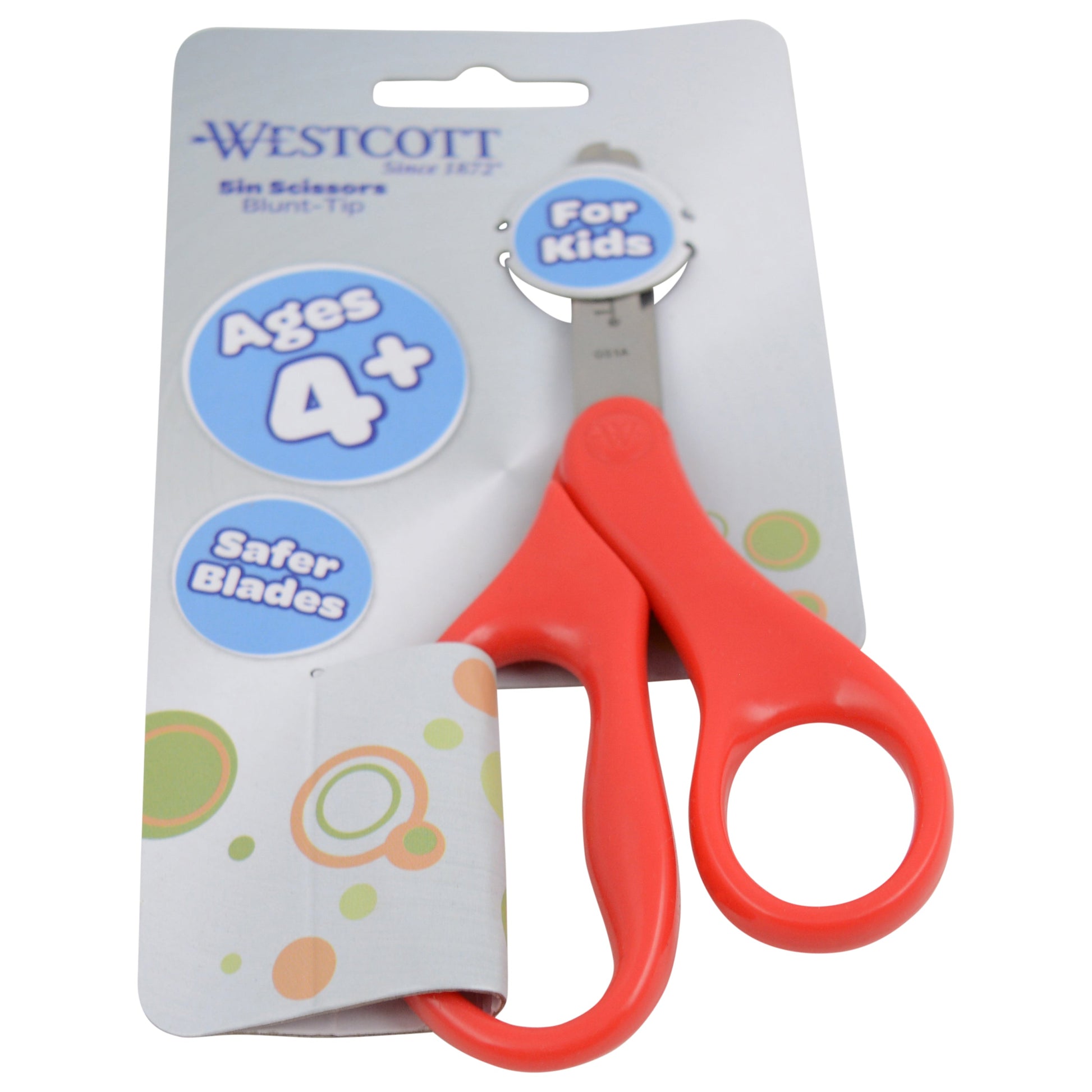 Westcott 5’’ Blunt-Tip Scissors for Kids Ages 4-7 - School or Crafting - Back to Supplies - Red Blue (17301-PARENT)