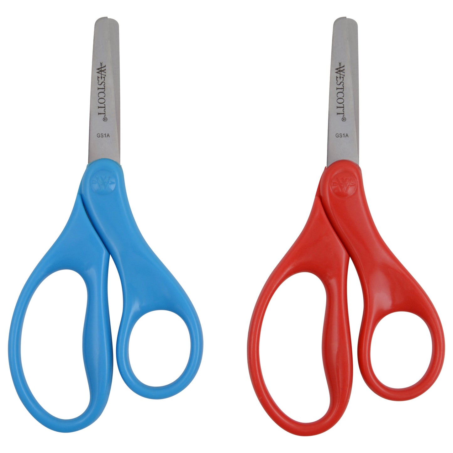 Westcott 5’’ Blunt-Tip Scissors for Kids Ages 4-7 - School or Crafting - Back to Supplies - Red Blue (17301-PARENT)