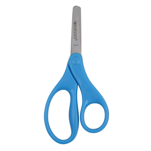 Westcott 5’’ Blunt-Tip Scissors for Kids Ages 4-7 - School or Crafting - Back to Supplies - Red Blue (17301-PARENT)