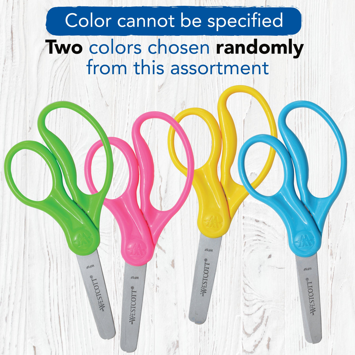 Westcott 5’’ Hard Handle Kids Scissors 2pk Blunt (13168) - World’s Favorite