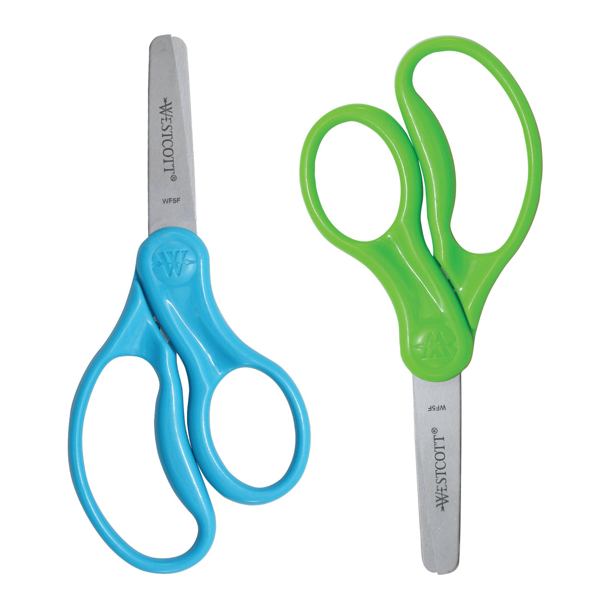 Westcott 5’’ Hard Handle Kids Scissors 2pk Blunt (13168) - World’s Favorite