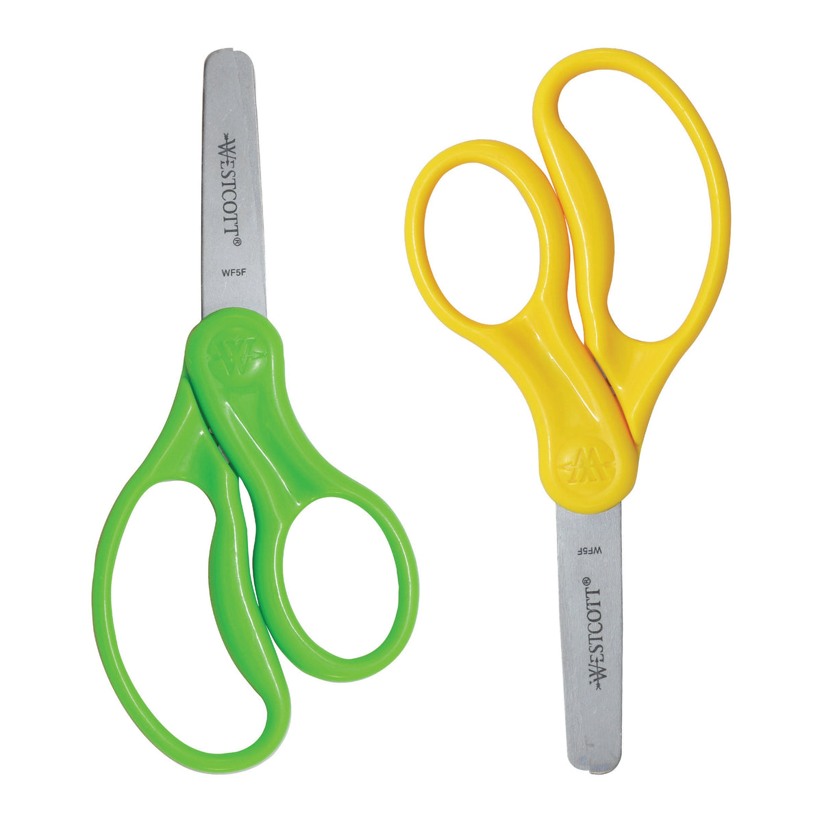 Westcott 5’’ Hard Handle Kids Scissors 2pk Blunt (13168) - World’s Favorite