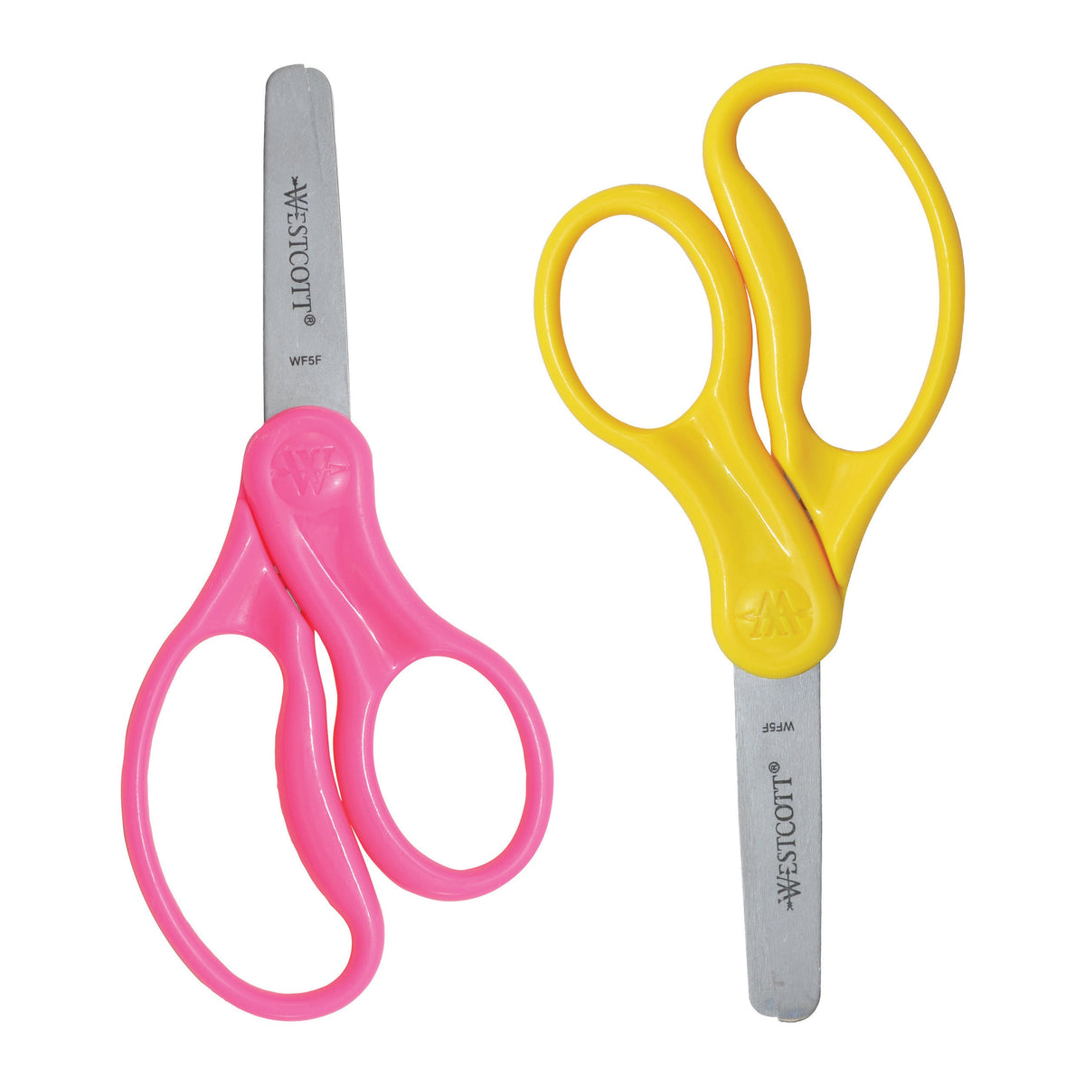 Westcott 5’’ Hard Handle Kids Scissors 2pk Blunt (13168) - World’s Favorite
