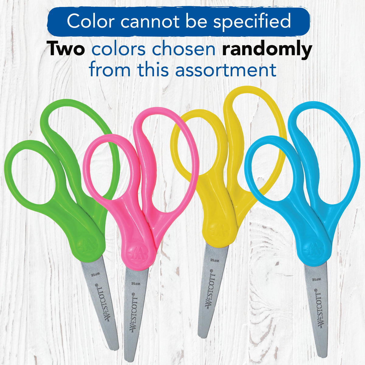 Westcott 5’’ Hard Handle Kids Scissors 2pk Pointed (13132) - World’s Favorite