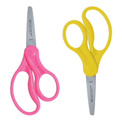 Westcott 5’’ Hard Handle Kids Scissors 2pk Pointed (13132)