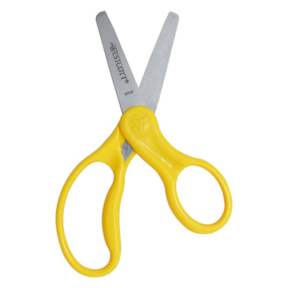 Westcott 5’’ Hard Handle Kids Scissors Blunt Assorted Colors (13130) - World’s Favorite