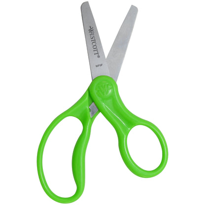 Westcott 5’’ Hard Handle Kids Scissors Blunt Assorted Colors (13130) - World’s Favorite