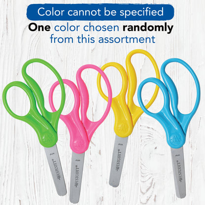 Westcott 5’’ Hard Handle Kids Scissors Blunt Assorted Colors (13130) - World’s Favorite