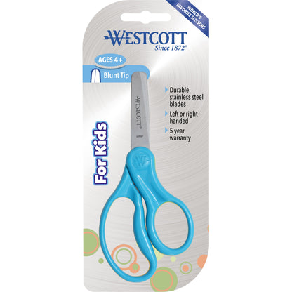 Westcott 5’’ Hard Handle Kids Scissors Blunt Assorted Colors (13130) - World’s Favorite