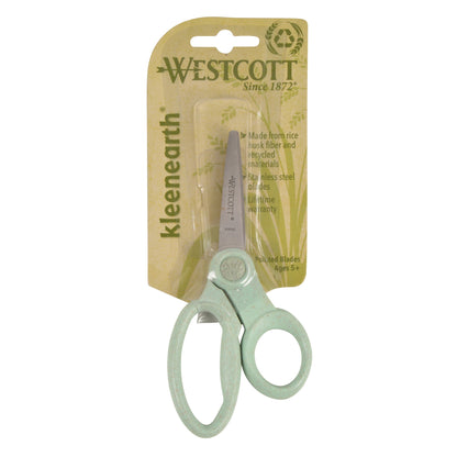 Westcott 5’’ Kids KleenEarth Rice Husks Pointed Scissors Assortment (17193)