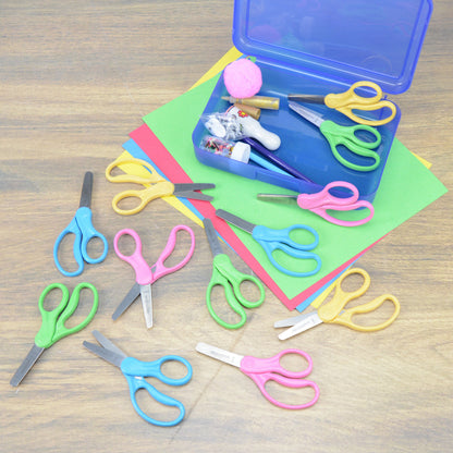 Westcott 5’’ KleenEarth Scissors 12-Pack for Kids Ages 4+ Recycled School and Craft Projects (00850-PARENT) - World’s