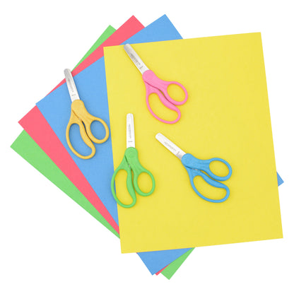 Westcott 5’’ KleenEarth Scissors 12-Pack for Kids Ages 4+ Recycled School and Craft Projects (00850-PARENT) - World’s