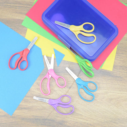 Westcott 5’’ KleenEarth Scissors 6-Pack for Kids Ages 4+ Recycled School and Craft Projects (00684-PARENT) - World’s