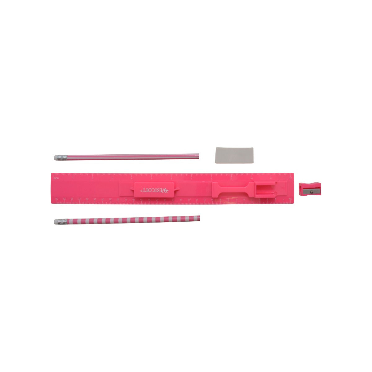 Westcott 5 Piece Ruler Set Assorted Colors (17601-PARENT) - World’s Favorite Scissors