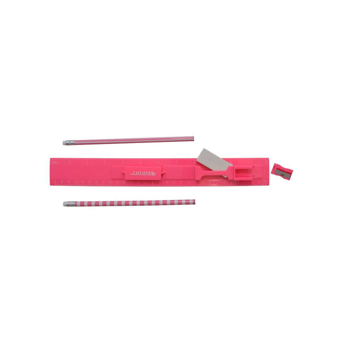 Westcott 5 Piece Ruler Set Assorted Colors (17601-PARENT) - World’s Favorite Scissors