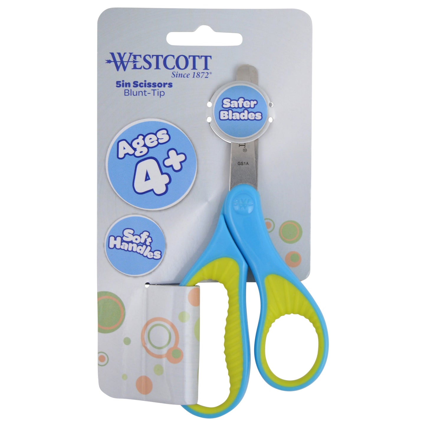 Westcott 5’’ Soft Handle Blunt-Tip Scissors for Kids Ages 4-7 - School or Crafting - Back to Supplies - Red/Pink