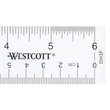 Westcott 6’’ Acrylic Ruler Clear (10561)