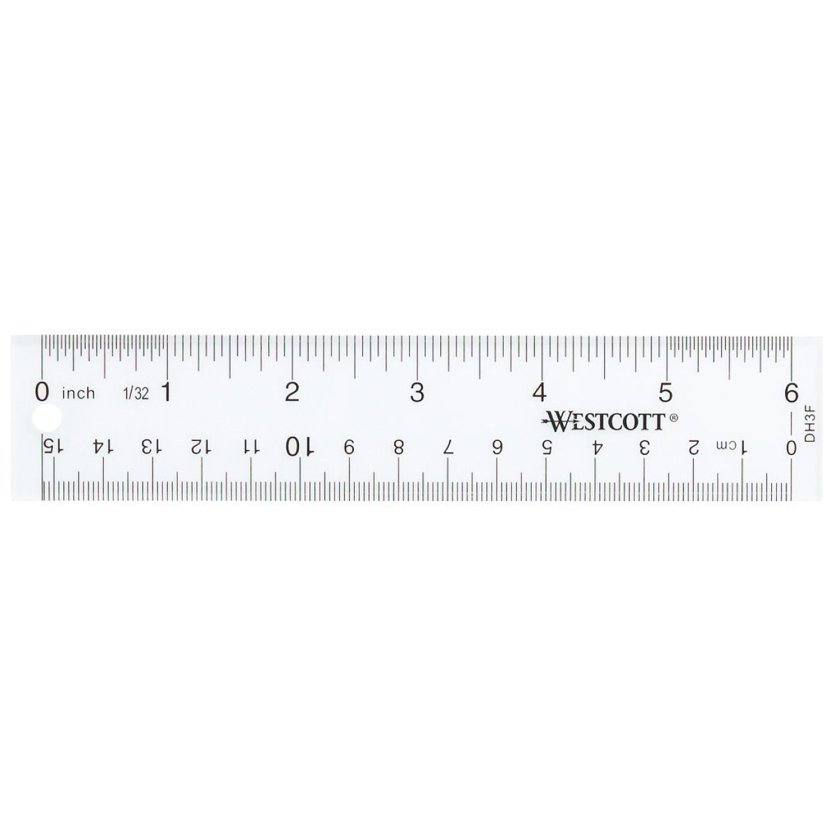 Westcott 6’’ Acrylic Ruler Clear (10561)