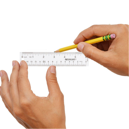 Westcott 6’’ Acrylic Ruler Clear (10561)