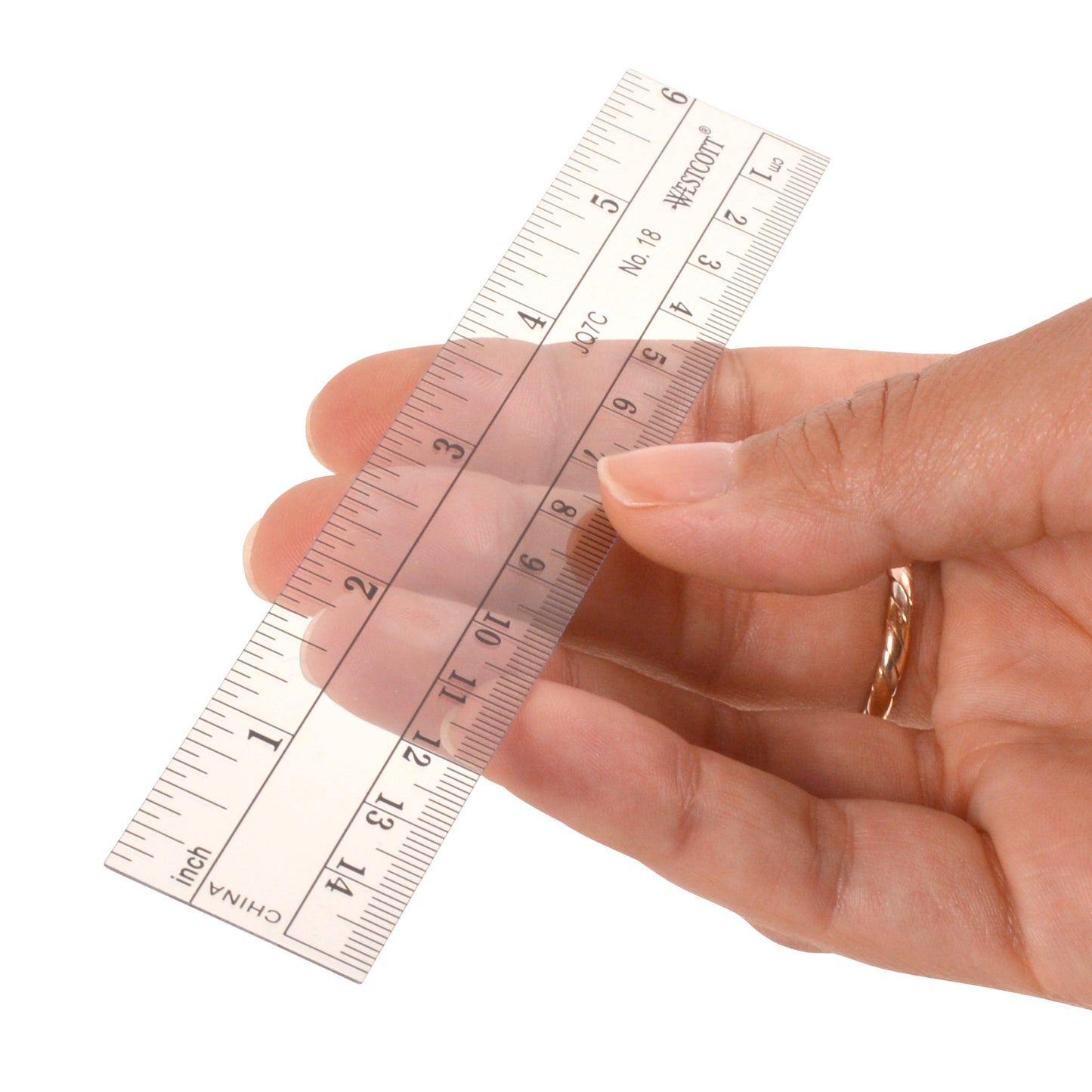 Westcott 6’’ Flexible Inch/Metric Ruler Bulk Packed (Box of 100) (18-BP) - World’s Favorite Scissors