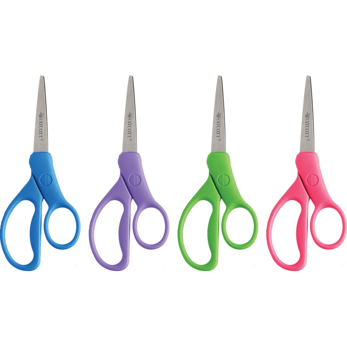 Westcott 6’’ Hard Handle Student Scissors With Anti-Microbial Protection Assorted Colors (14431) - World’s Favorite
