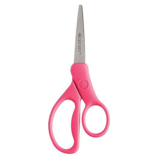 Westcott 6’’ Hard Handle Student Scissors With Anti-Microbial Protection Assorted Colors (14431) - World’s Favorite