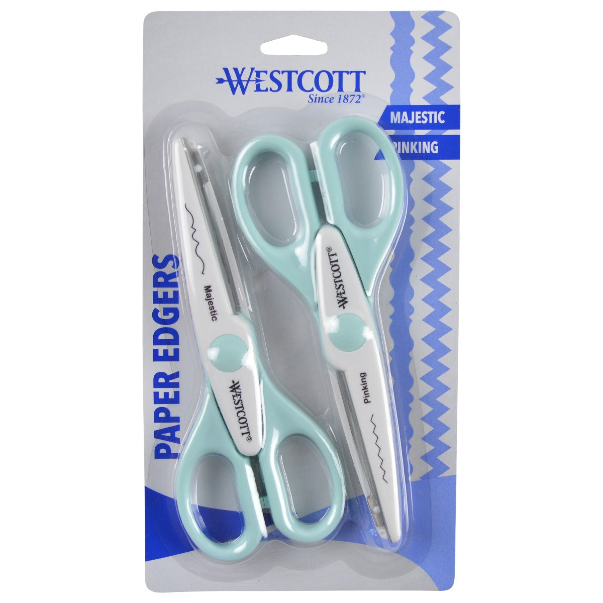 Westcott 6 inch Paper Edger Scissors 2pk (Majestic/Pinking)