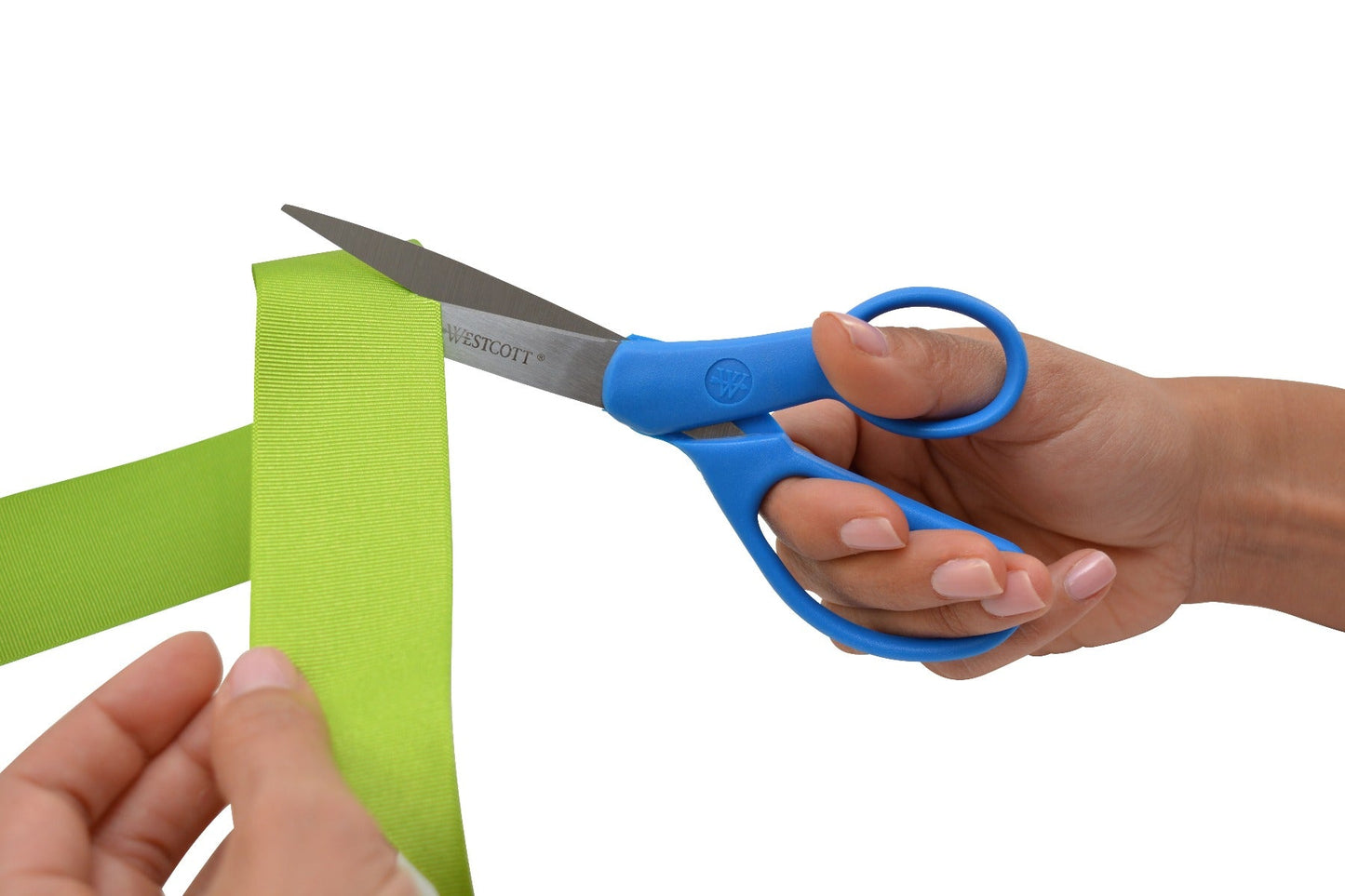 Westcott Stainless Steel Scissors, 7 Inch, Blue - All-Purpose & Comfy For Everyday Use