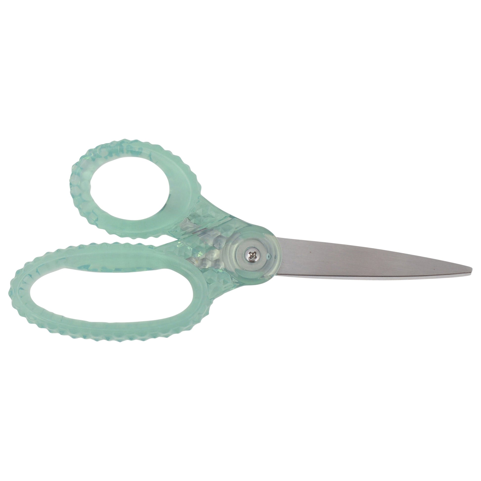 Westcott 7’’ GEM Crystal-Covered Student Scissors for Kids Aged 12+ - School Craft Home DIY Classroom - Green